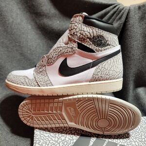 Nike Air Jordan 1 OG 'White Cement/ Elephant Print' High Top 15M New W/ Box POOS